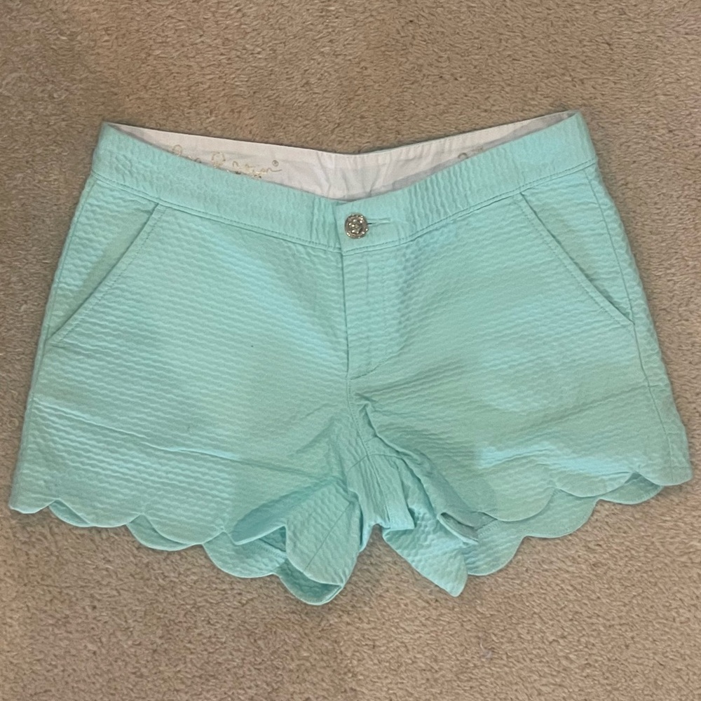 Lilly Pulitzer Buttercup shorts in Mint size 2